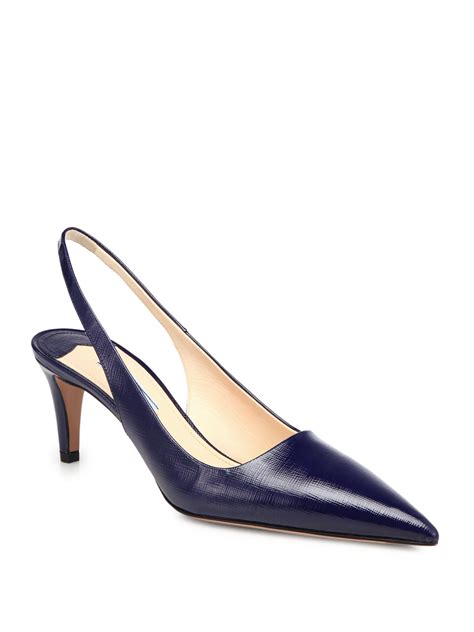 navy blue slingback leather pumps.